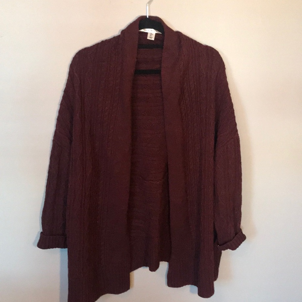Max studio wool long cardigan